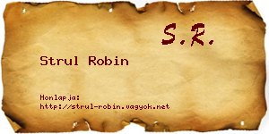 Strul Robin névjegykártya